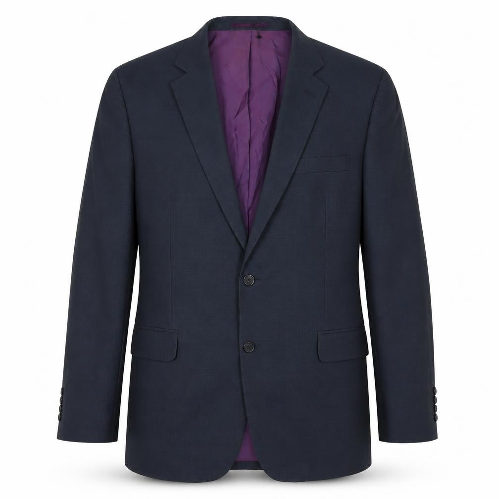 Front view of Paul Costelloe Men's Black Wool Blazer, size 40R