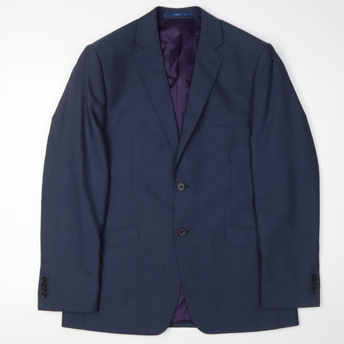 Paul Costelloe Men's Blue Blazer Size 40 Regular Fit
