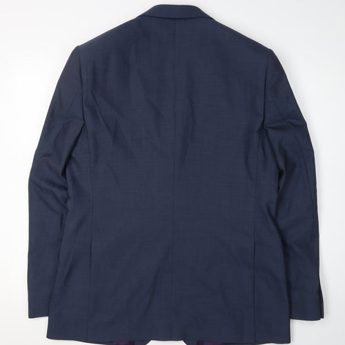 Paul Costelloe Men's Blue Blazer Size 40 Regular Fit