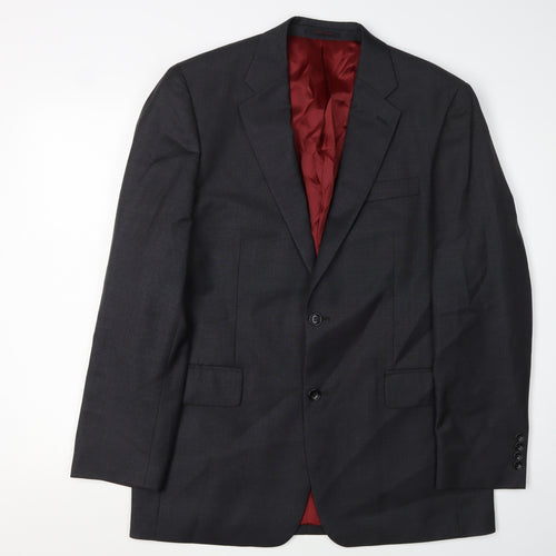 Chester Barrie Men's Black Wool Blazer 40R Regular