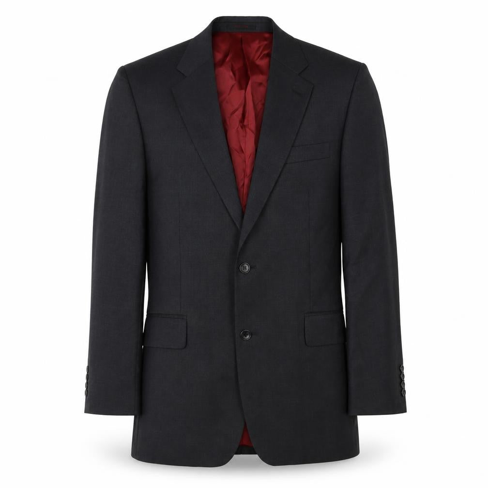 Front view of Chester Barrie Men's Black Wool Blazer 40R Regular