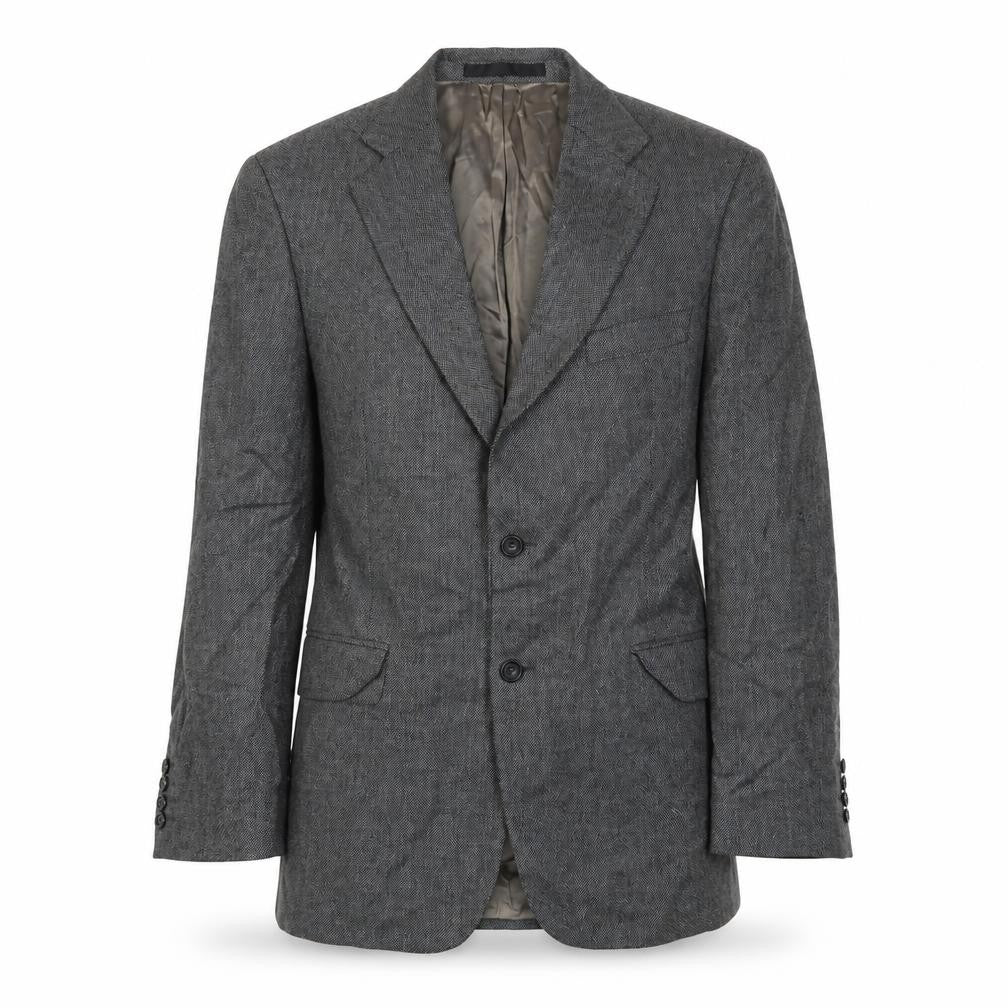 Front view of Marks & Spencer Men's Grey Wool Blazer 42R