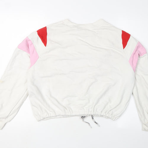 Levi's Women's M White Colourblock Pullover Sweatshirt
