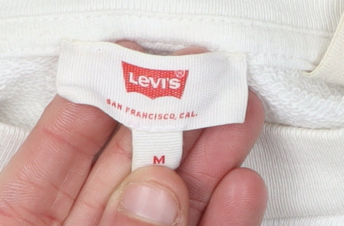 Levi's Women's M White Colourblock Pullover Sweatshirt