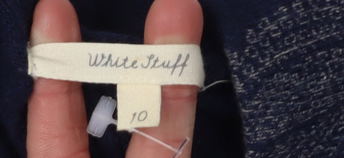 White Stuff Women's Blue A-Line Skirt Size 10