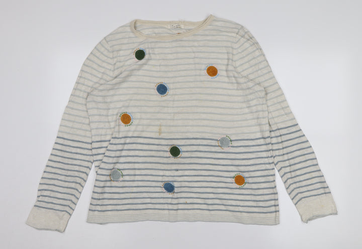 Write Stuff Women’s Multicoloured Striped Jumper, Size 14