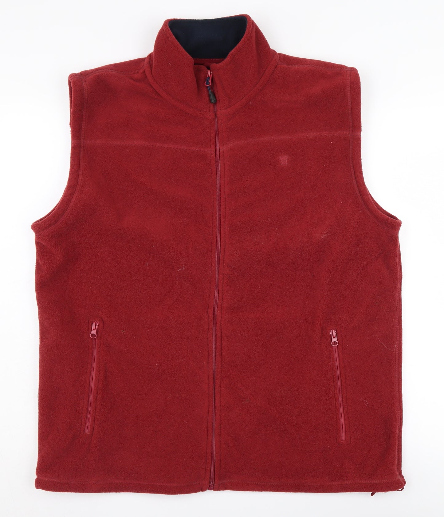James Pringle Men's Red Fleece Waistcoat Size L