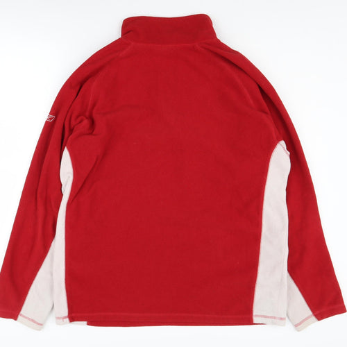 Reebok Men's Red 1/2 Zip Sweatshirt Large