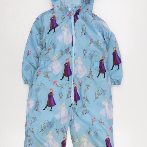 Disney Girls Blue Frozen Ski Jacket 2-3 Years