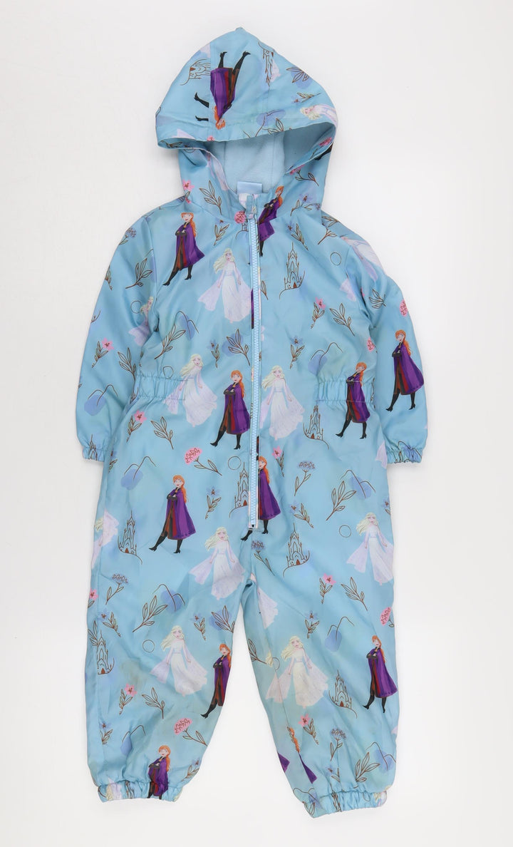 Disney Girls Blue Frozen Ski Jacket 2-3 Years