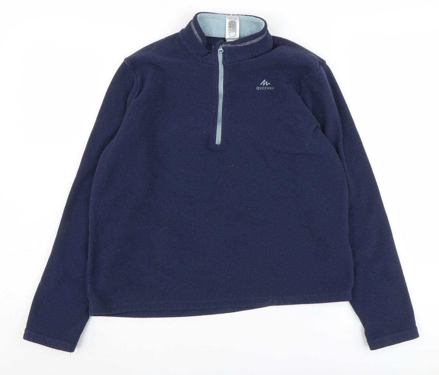 Decathlon Boys Blue 1/2 Zip Fleece Sweatshirt 14-15 Years