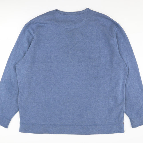 JACHS Men's Blue Pullover Sweatshirt 2XL - Comfortable Fit