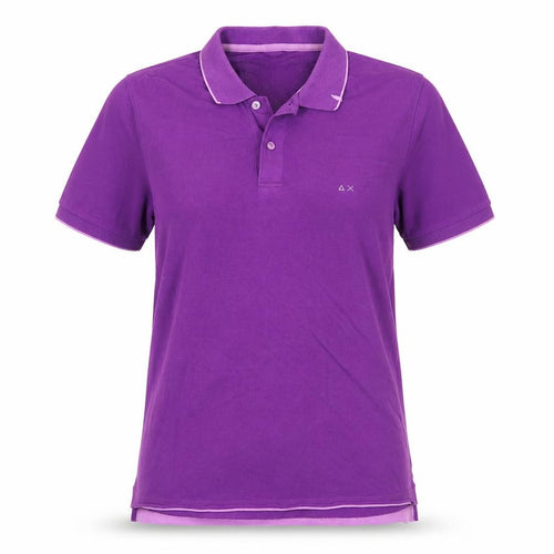 SUN68 Unisex Purple Polo Shirt Size 8 Cotton Blend