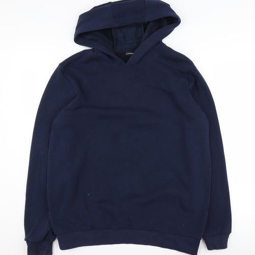 Livergy Mens Blue Pullover Hoodie - Large