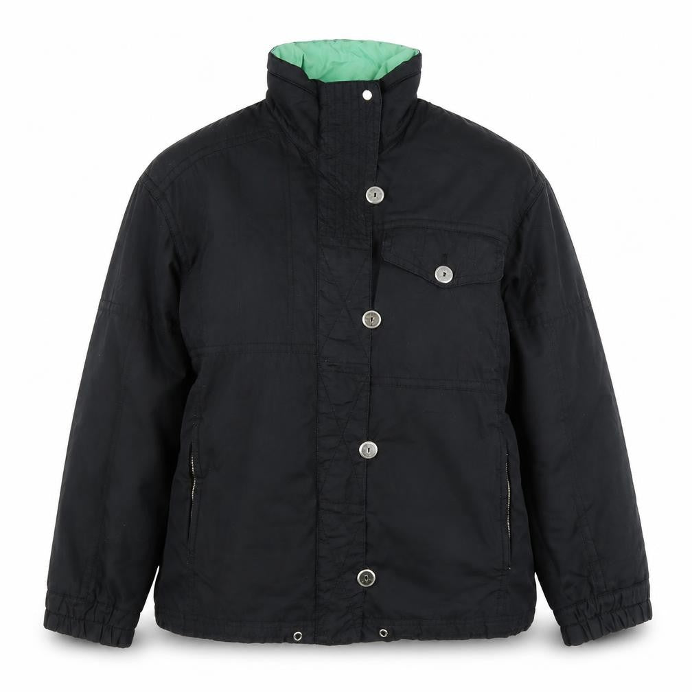 Front view of Gil Bret Women's Black Puffer Jacket, size 12
