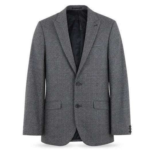 Front view of Next Men's Grey 38R Blazer, Single-Breasted, Formal