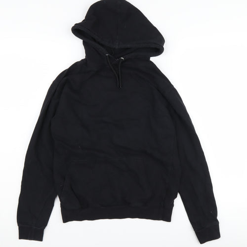 ASOS Women's Black Cotton Pullover Hoodie Size 4