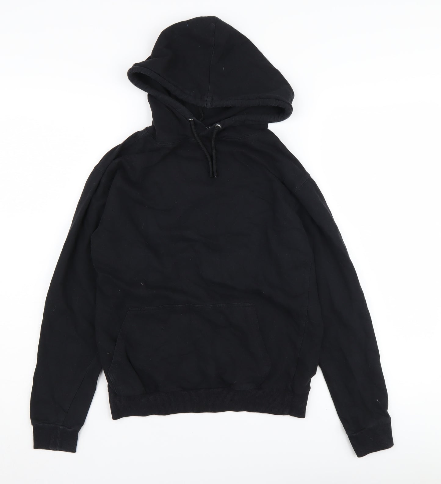 ASOS Women's Black Cotton Pullover Hoodie Size 4