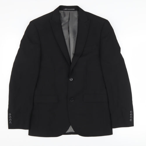 Next Men's Black Slim Fit Blazer, 36S, Classic