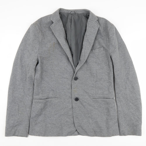 H&M Men's Grey Blazer Size 38R