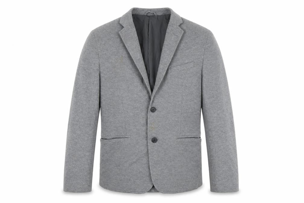 Front view of H&M Men's Grey Blazer, size 38R