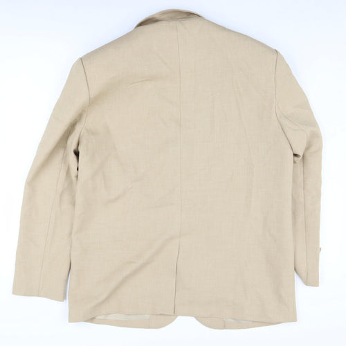 PrettyLittleThing Beige Women's Blazer Jacket Size 8