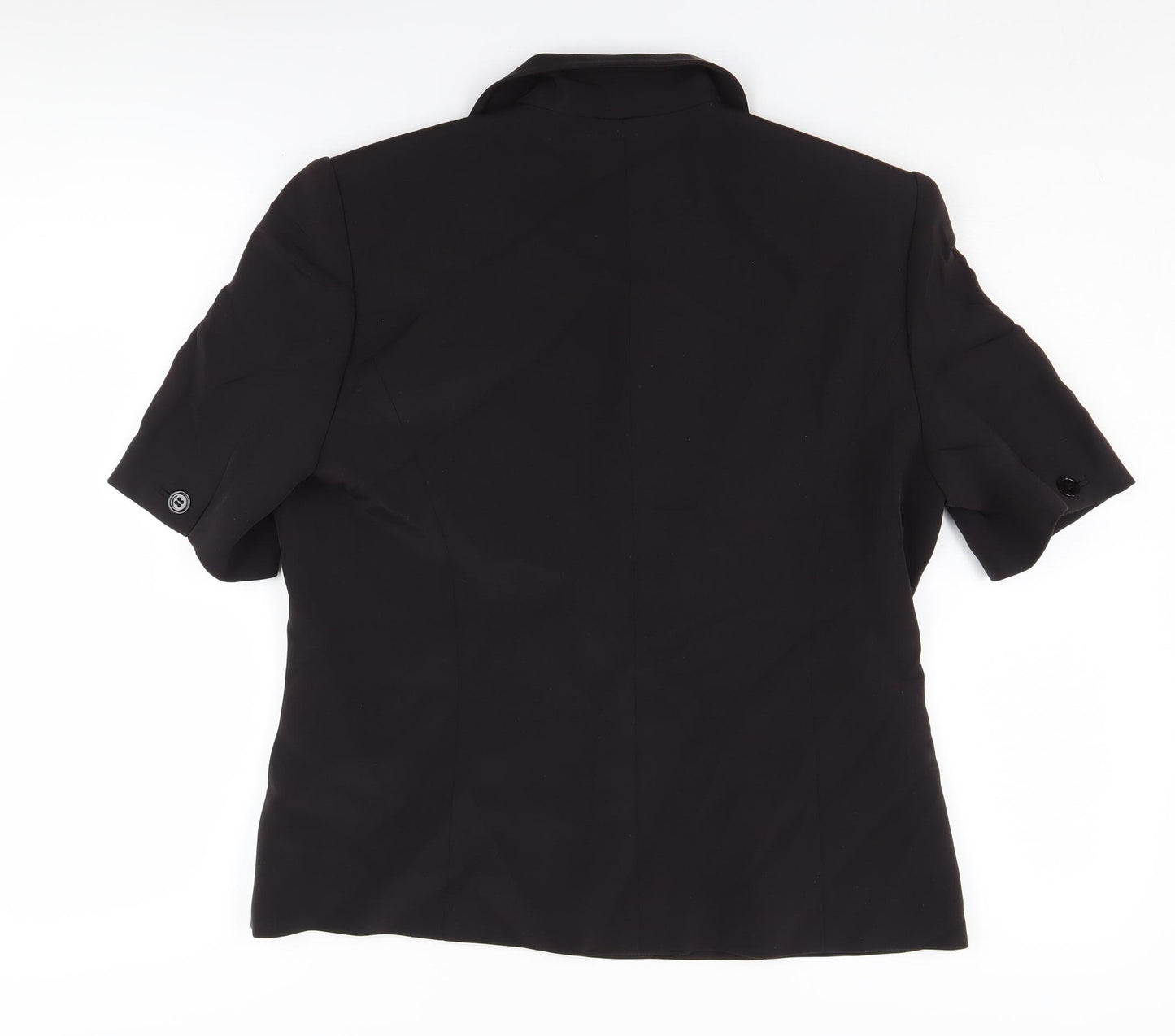 Country Casuals Women's Black Silk Blazer, Size 14