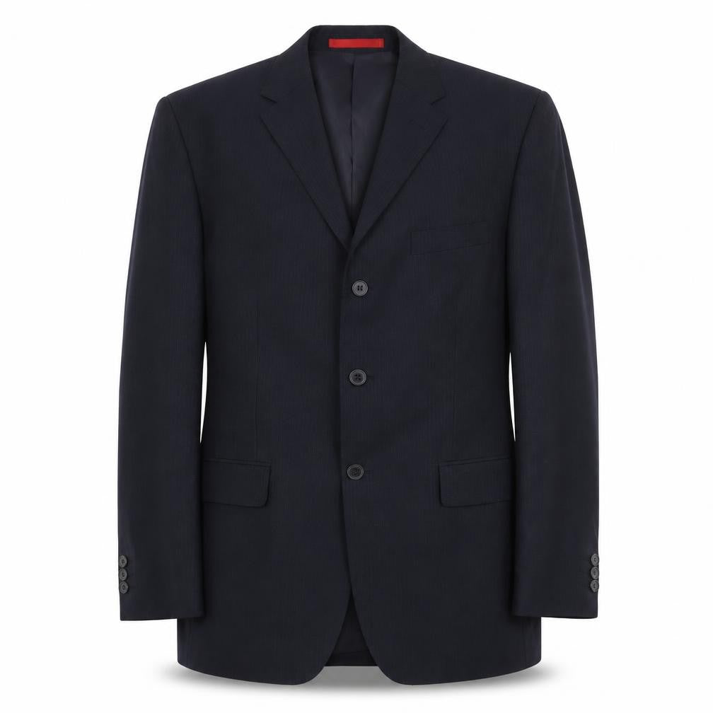 Front view of Burton Men's Blue Blazer, size 40, Regular Fit