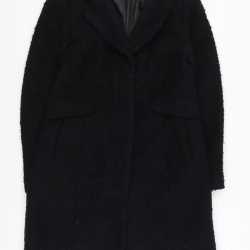 Marks and Spencer Women's Black Overcoat Size 12