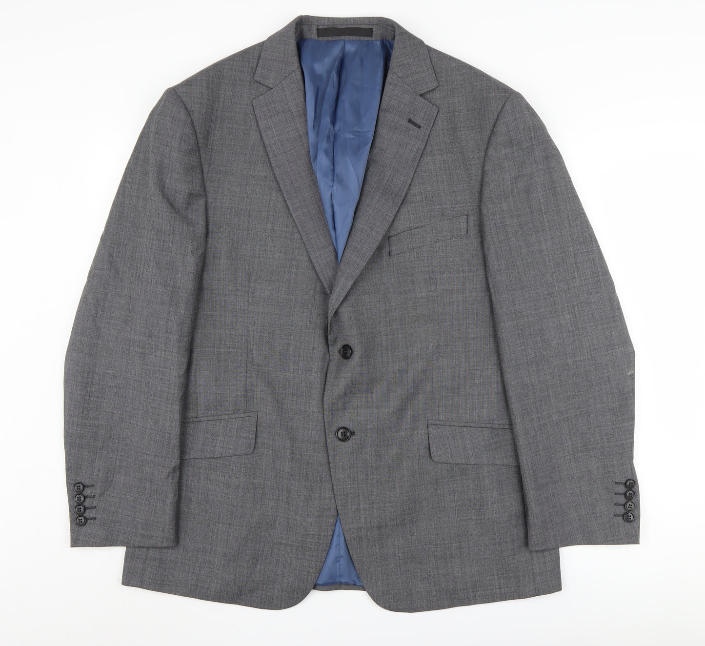 Marks and Spencer Grey Check Blazer 42 Short Men's Formal