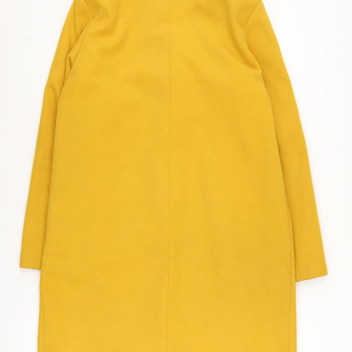 New Look Yellow Women's Overcoat Size 10, Regular Fit