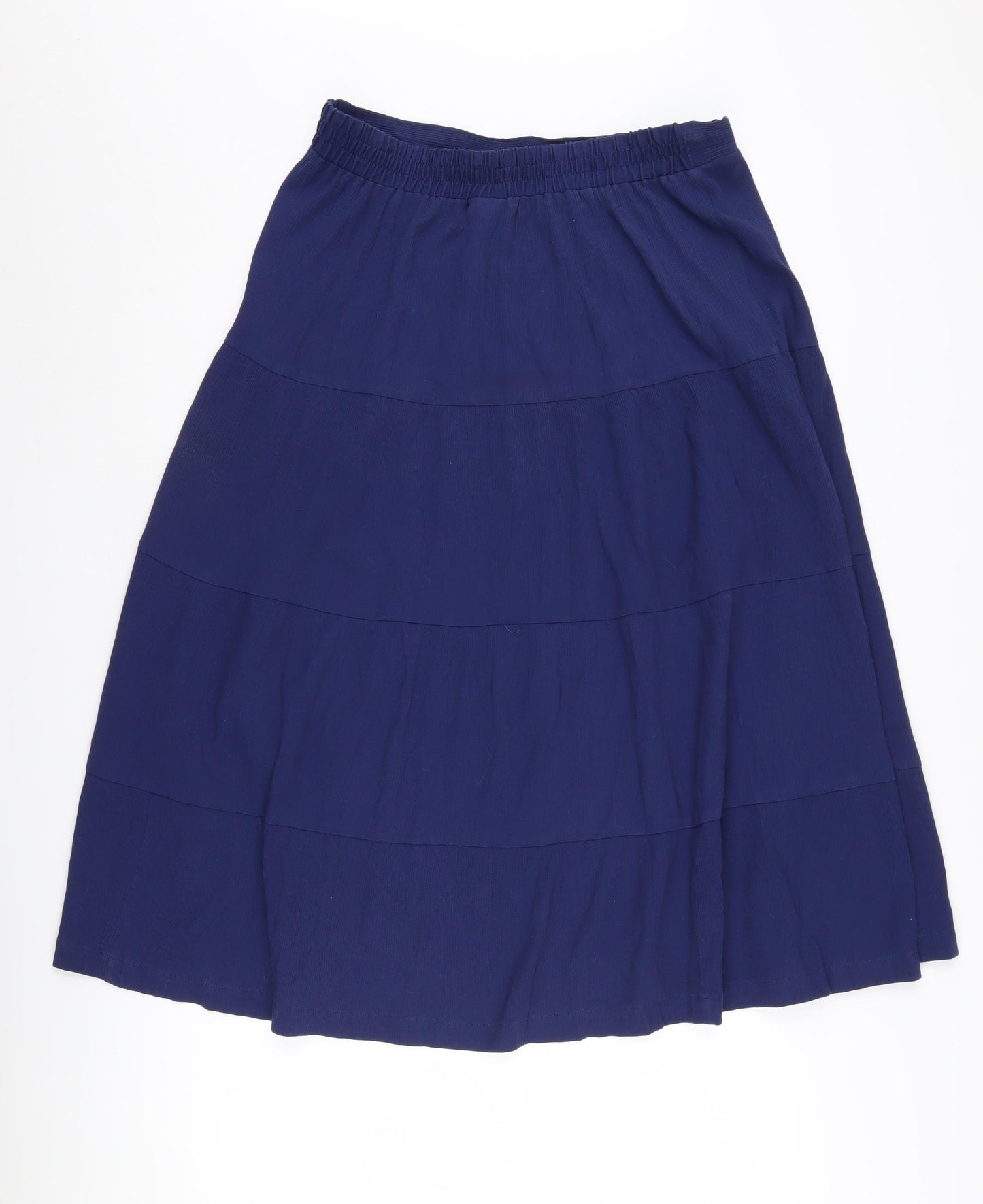 Damart Women's Blue Skirt, Size 16, Viscose Blend, Casual