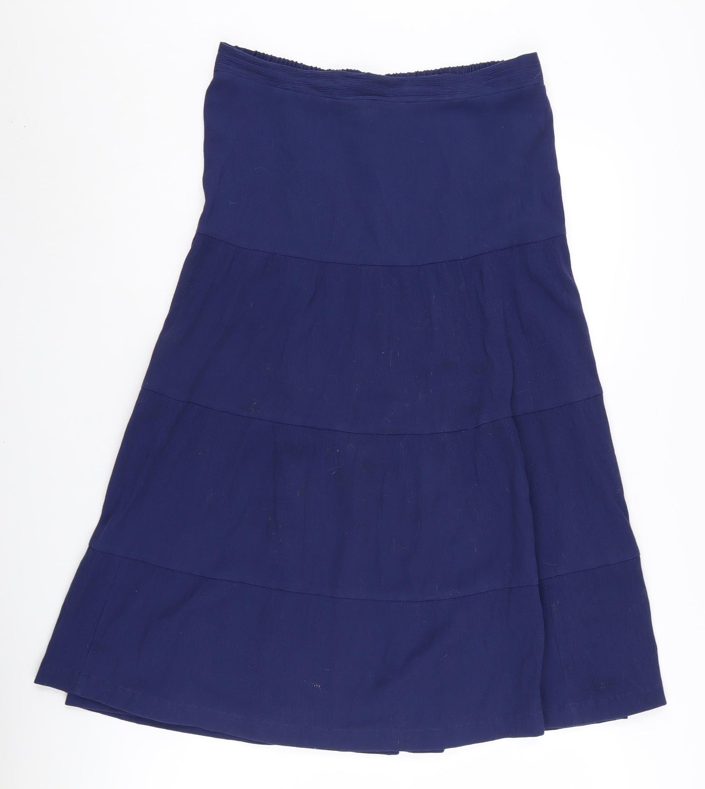 Damart Women's Blue Skirt, Size 16, Viscose Blend, Casual