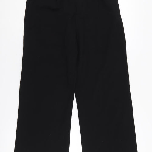 Stradivarius Women's Black Straight Trousers Size 6