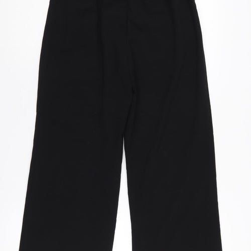 Stradivarius Women's Black Straight Trousers Size 6