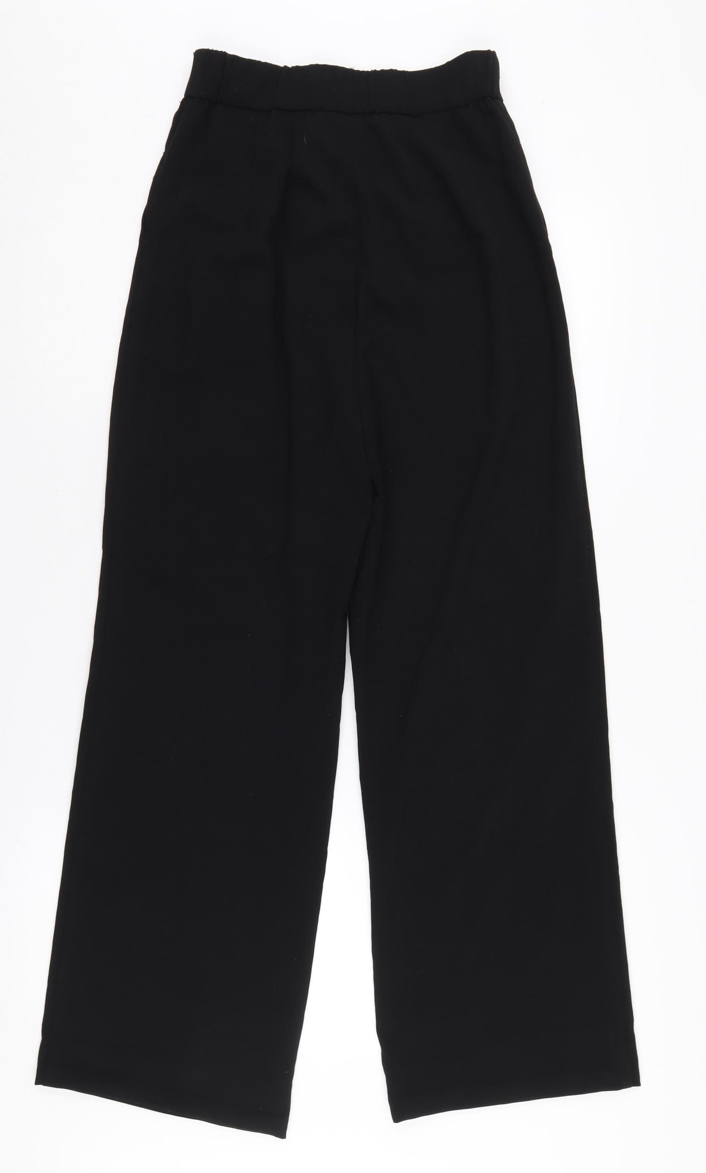 Stradivarius Women's Black Straight Trousers Size 6