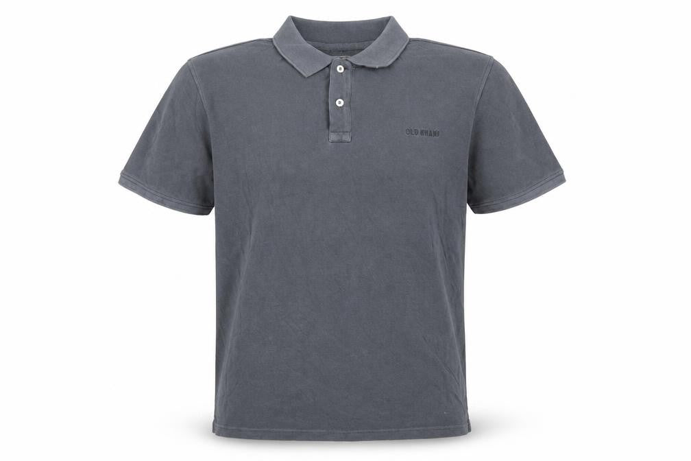 Old Khaki Men's Grey Large Polo Shirt, Cotton, Short Sleeve