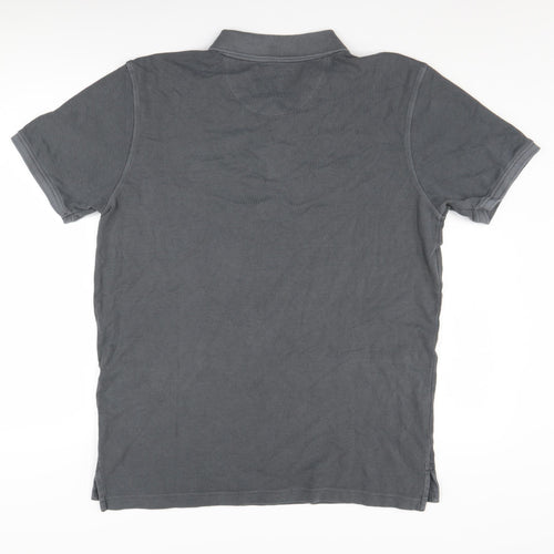 Old Khaki Men's Grey Large Polo Shirt, Cotton, Short Sleeve