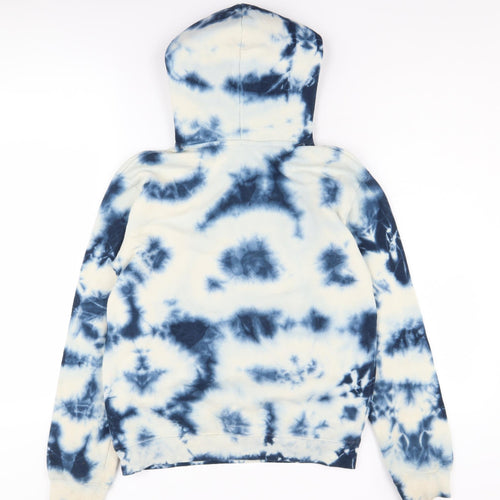 H&M Boys Blue Tie-Dye Hoodie, 18-20 Years, Pullover Style