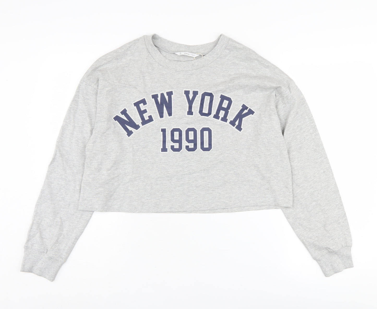 MNG Women’s Grey Pullover Sweatshirt Size 12