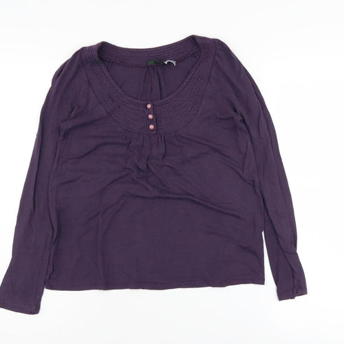 La Redoute Women's Purple Scoop Neck Blouse