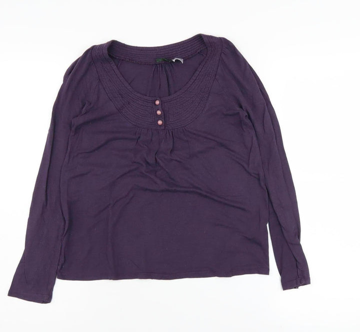 La Redoute Women's Purple Scoop Neck Blouse