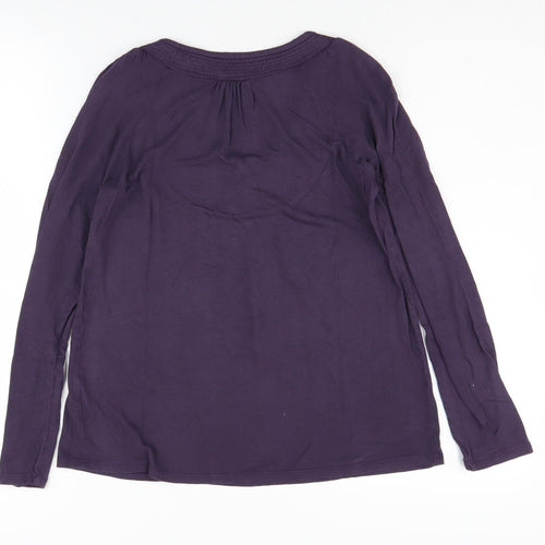 La Redoute Women's Purple Scoop Neck Blouse