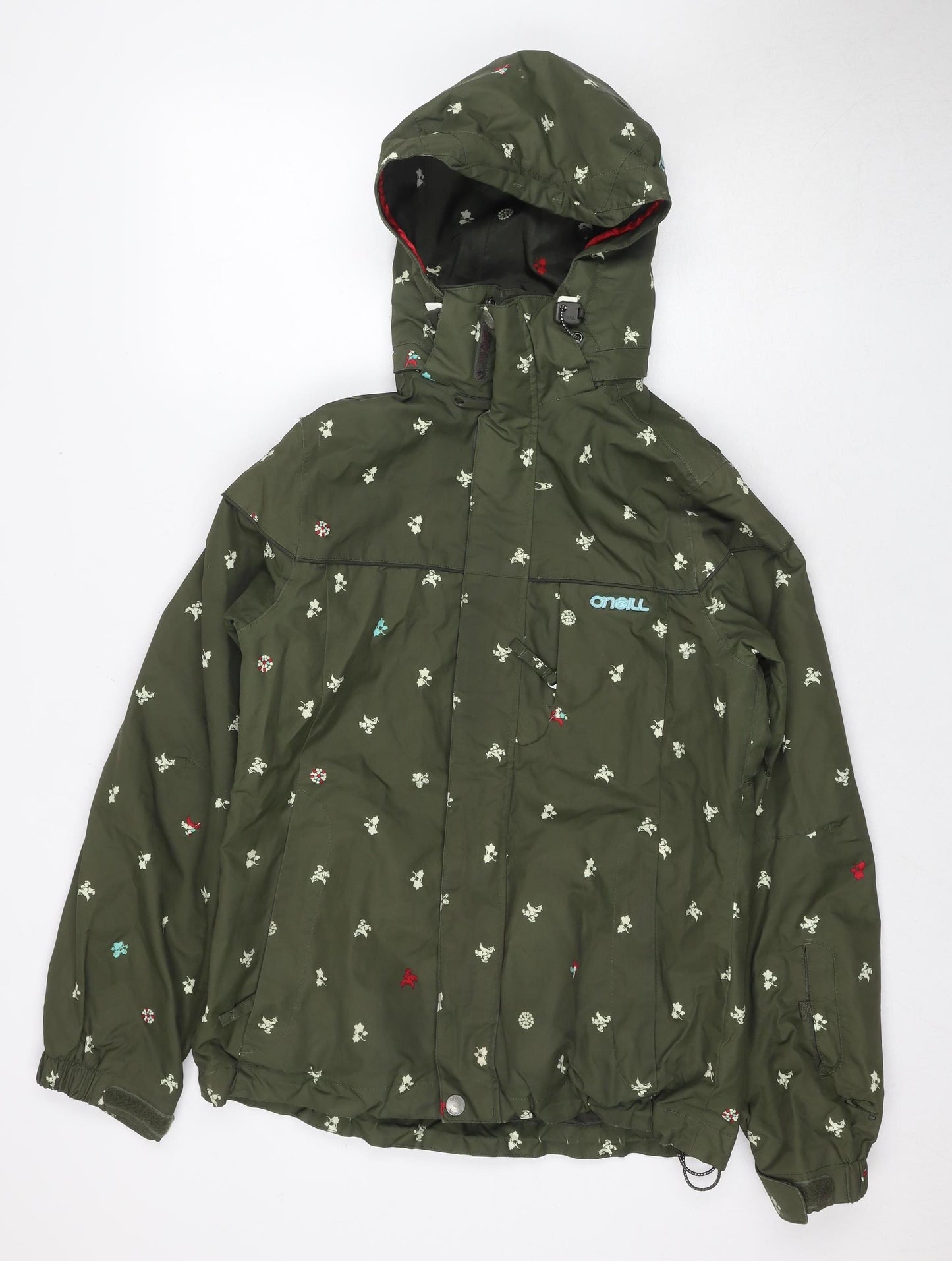 O'Neill Women's Green Parka Jacket Size 12 - Casual Outdoor Wear