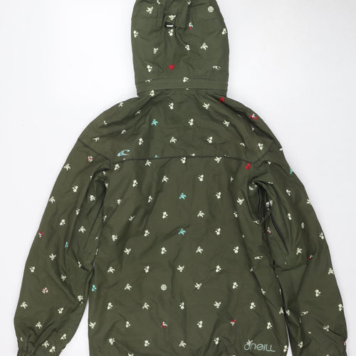 O'Neill Women's Green Parka Jacket Size 12 - Casual Outdoor Wear