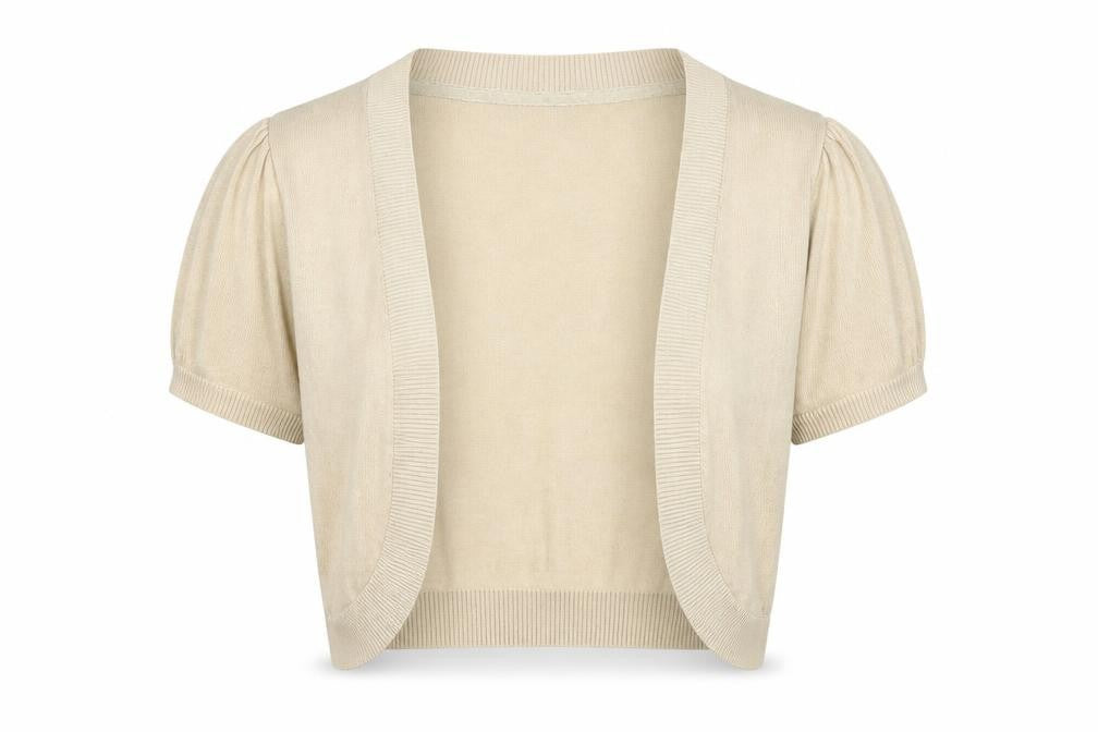 Front view of RJR.John Rocha Beige Women's Cardigan, size 12