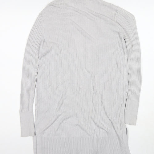 Oasis Women's Grey Cardigan XS Knit Long Sleeve