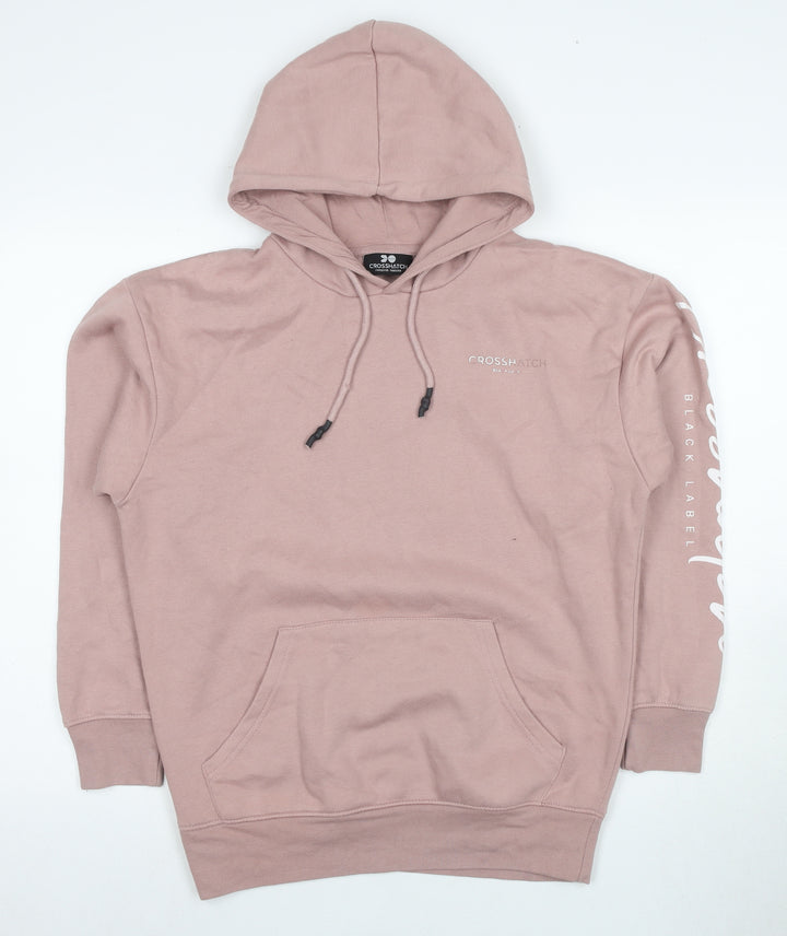 Crosshatch Men's Pink XS Hoodie, Pullover, Hooded, Logo