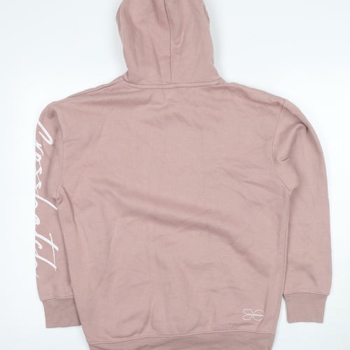 Crosshatch Men's Pink XS Hoodie, Pullover, Hooded, Logo