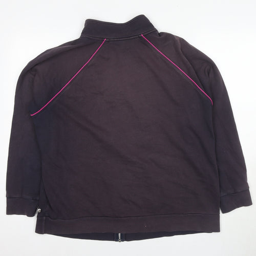 Debenhams Women's Black Full Zip Sweatshirt, Size 20